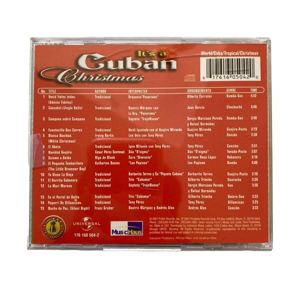 Its a Cuban Christmas Holiday Audio Music CD 2001 u - Picture 2 of 2
